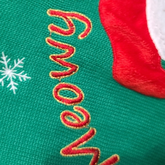 United States Sweater Womens Holiday Cat  Sweater "Meowy Christmas" Sz S EUC - Picture 3 of 11